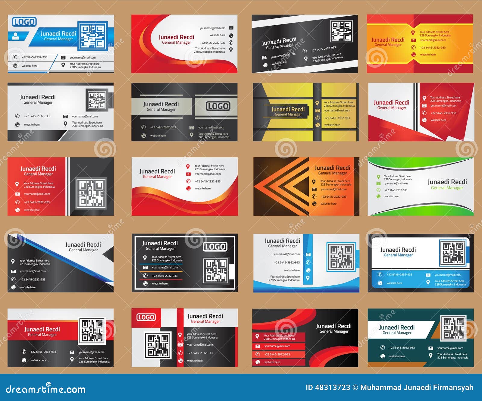 business card template