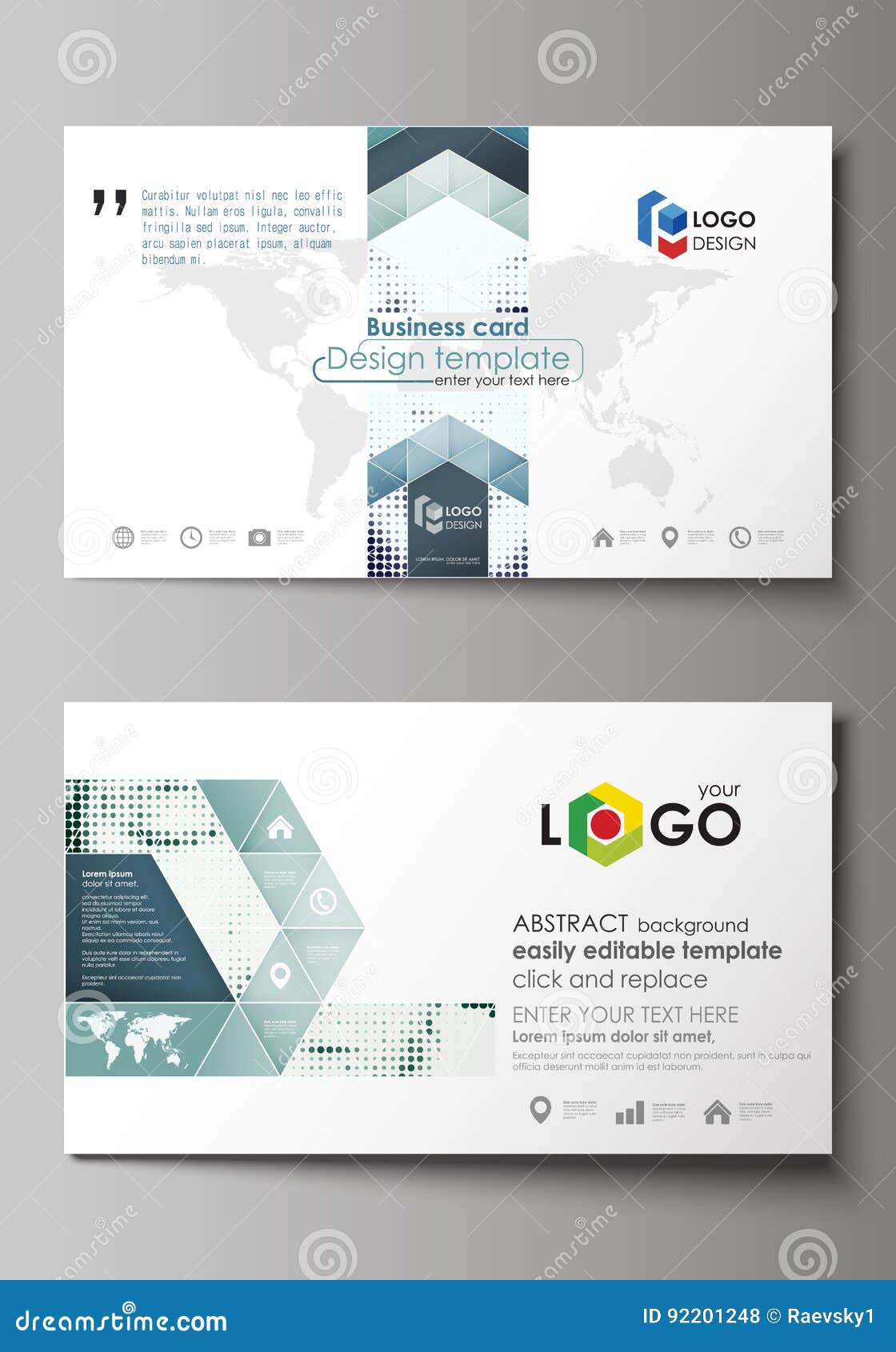 Simple And Clean Red Business Card Template Available For