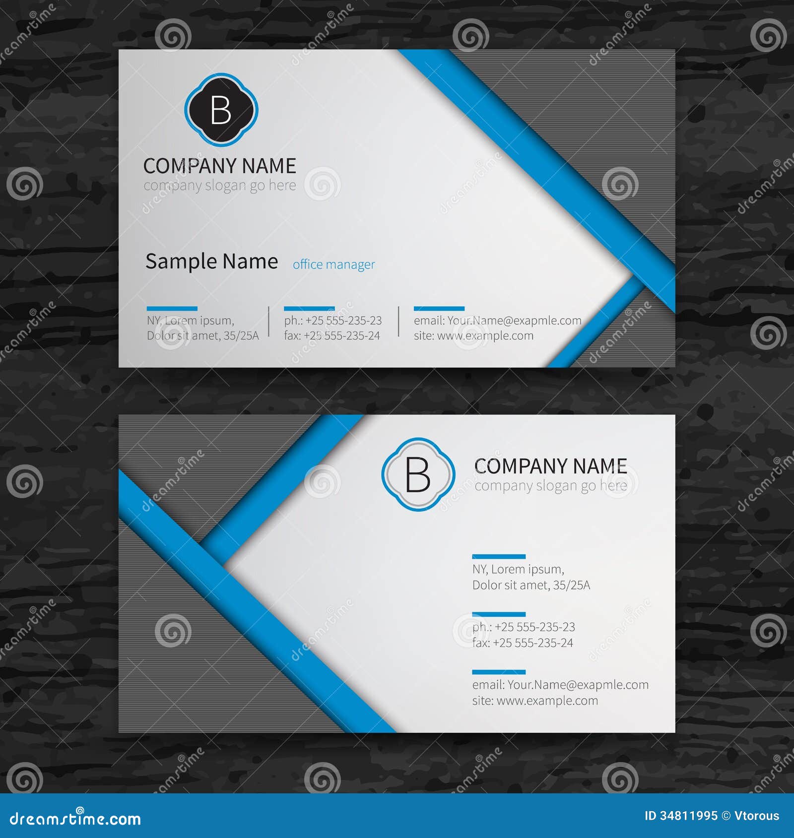 Business cards set stock vector Illustration of card Business cards set stock vector Illustration of card