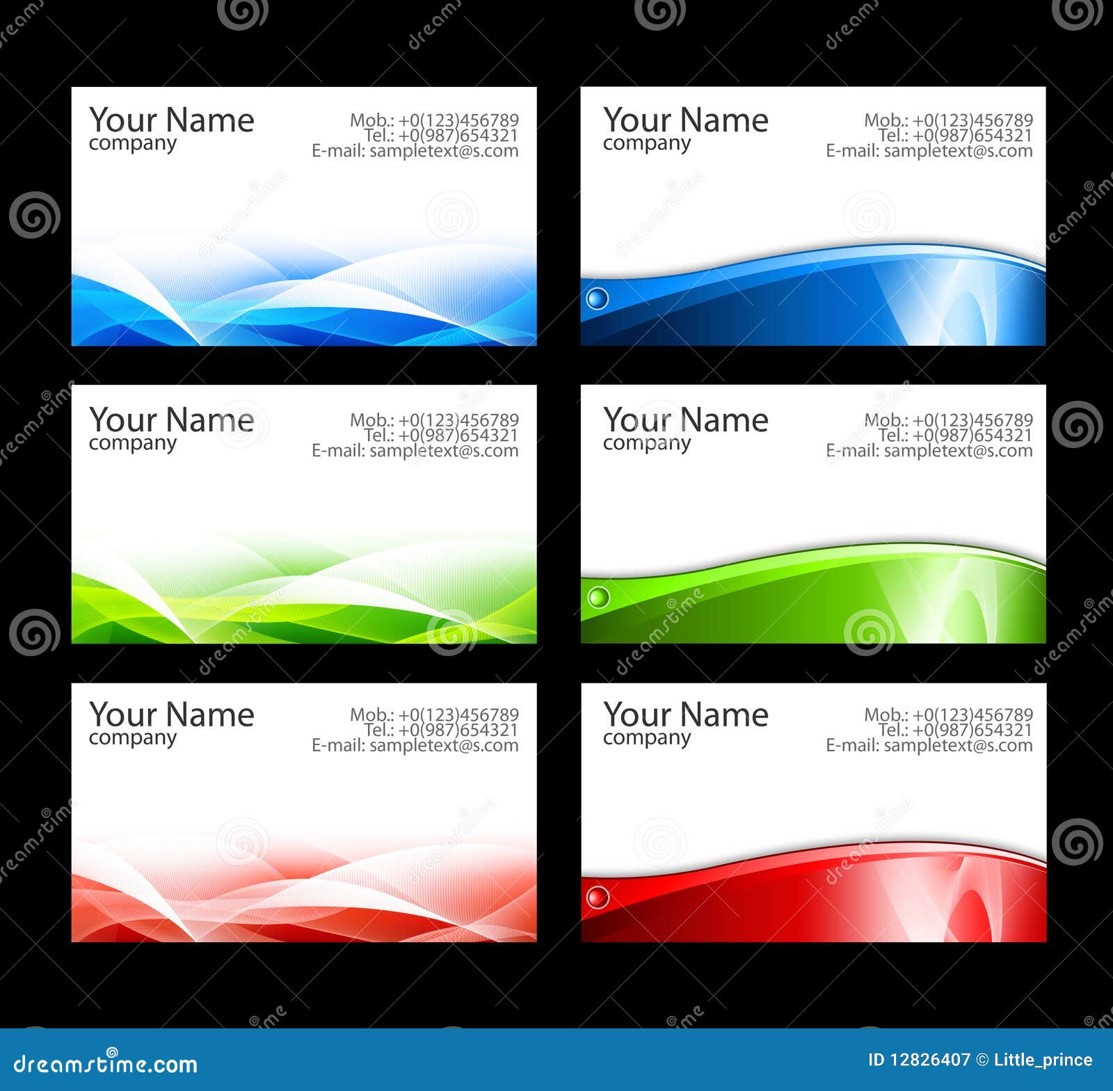 Business cards templates stock illustration. Illustration of Pertaining To Free Business Cards Templates For Word