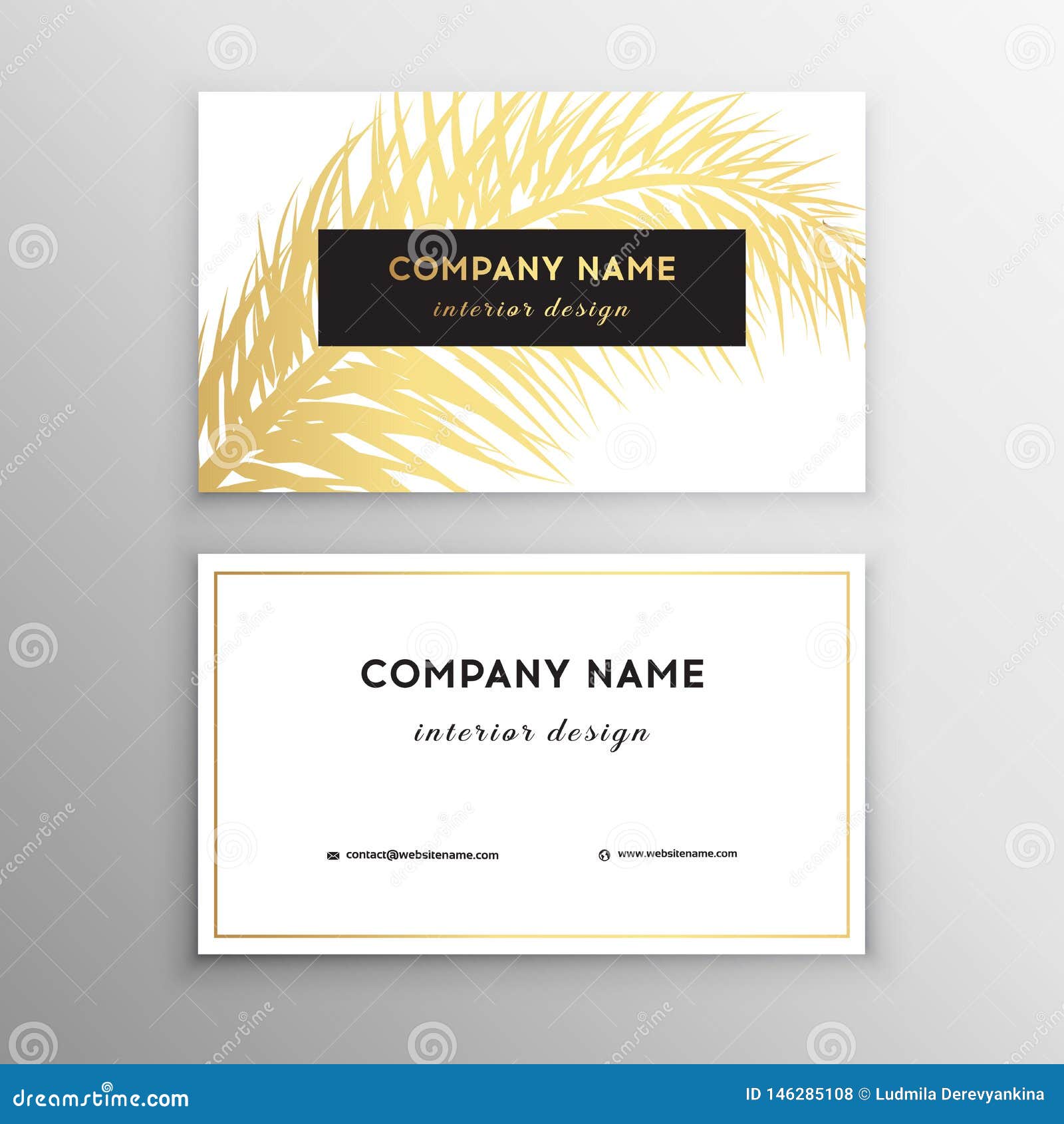 Business Cards Tropical Graphic Design Tropical Palm Leaf