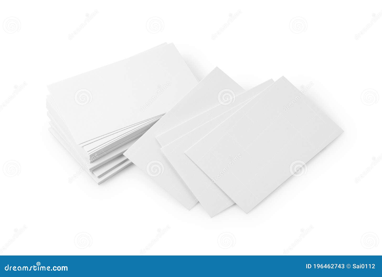 Business Cards on a White Background Stock Image Image of carry, heap 196462743