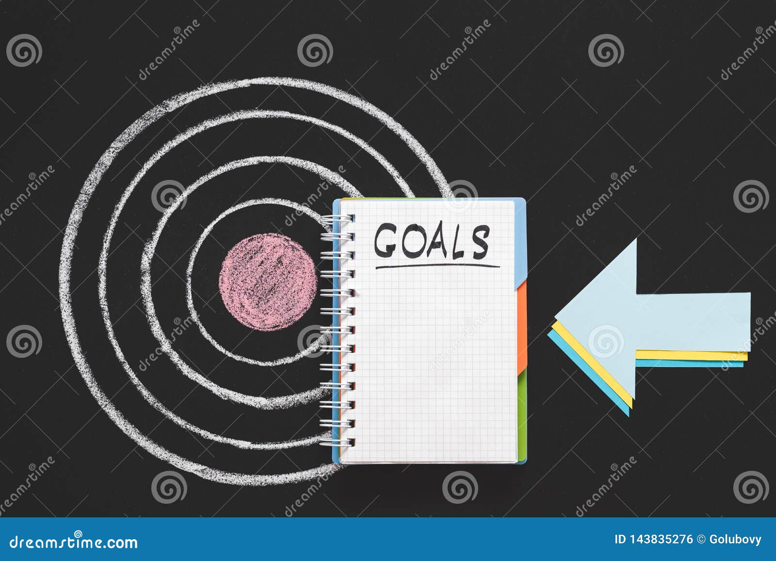 Business Career Growth Goals List Future Success Stock Photo Image of object, bullseye 143835276