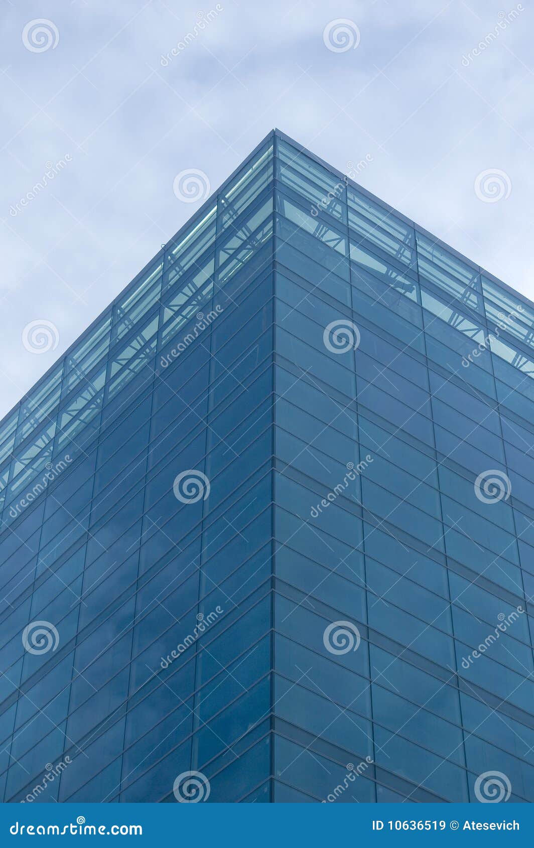 Business Center, Blue Sky and Clouds Stock Image Image of
