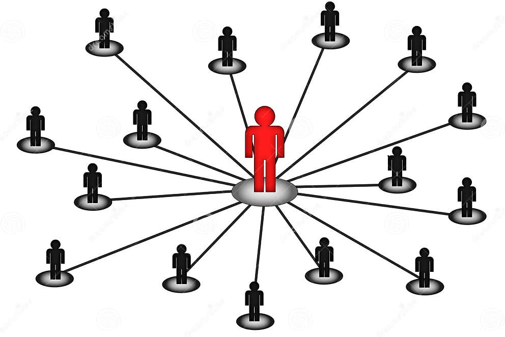 Business Center Network Connection Stock Illustration Illustration of