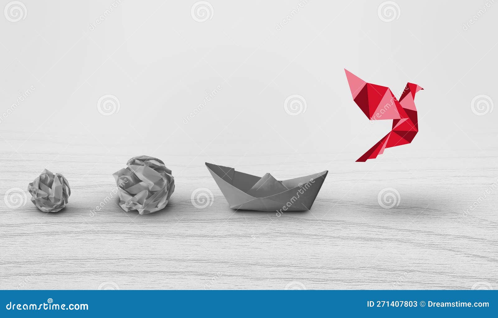 business change for success. new innovation and evolution through transformation concept creative conceptual idea. crumpled paper