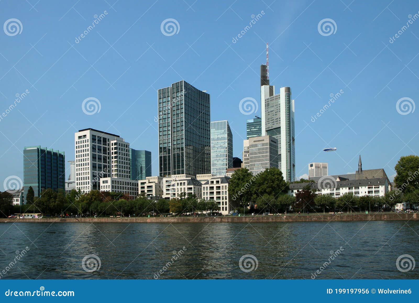 business city center of the city of frankfurt am main