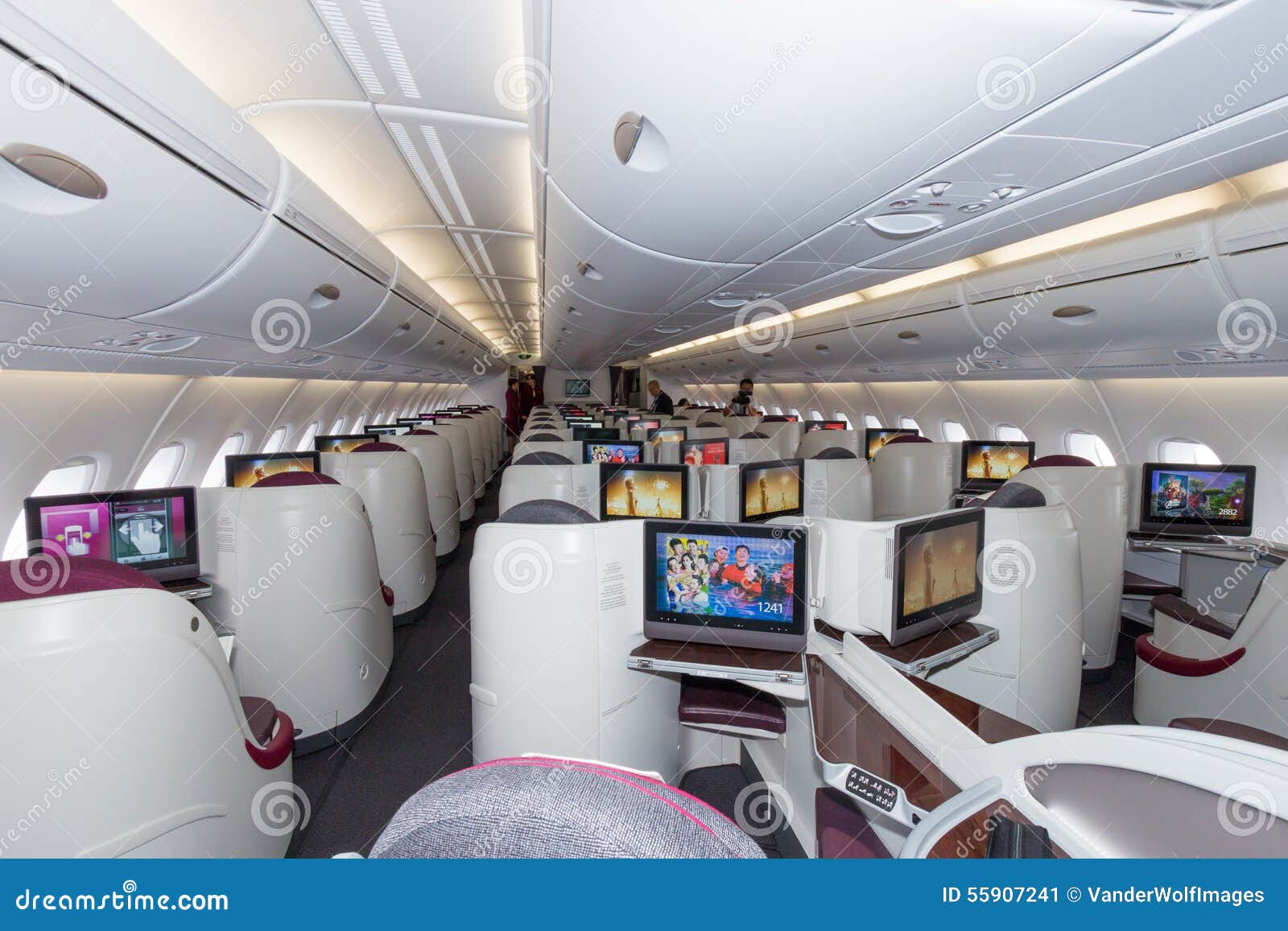 Business Class Di Airbus A380 Fotografia Editoriale - Immagine di qatar ...