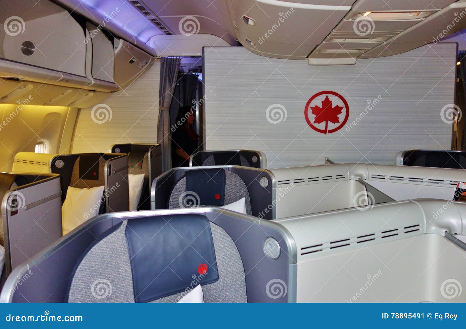 Business Class Seats on Air Canada Editorial Photo Image of airline