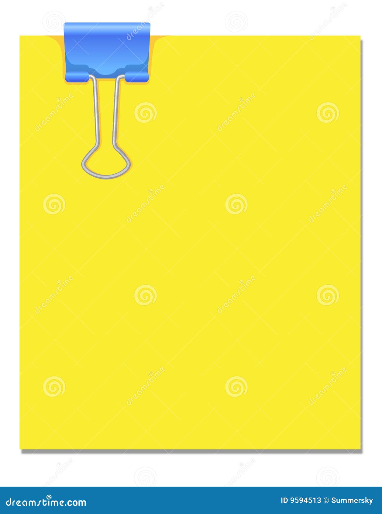 Business clip on paper stock illustration. Illustration of folder 9594513