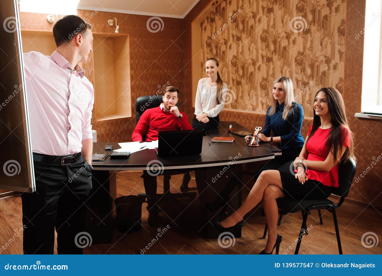 Business Coach Holding Training for His Staff. Stock Image Image of executive, adult 139577547