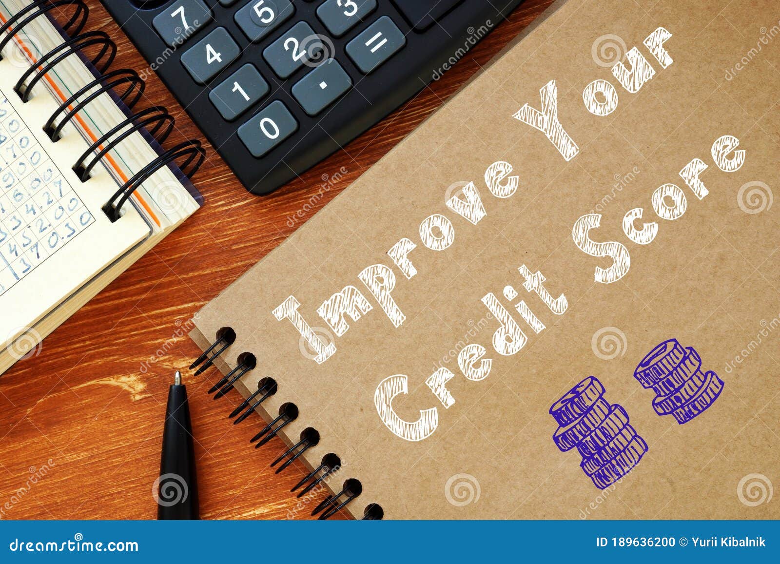 business concept about improve your credit score with inscription on the sheet