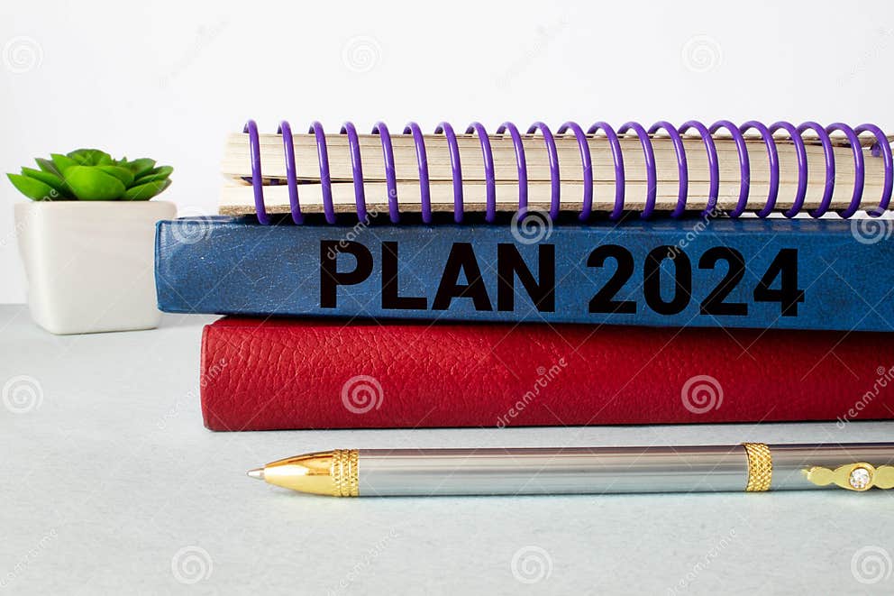 Business Concept of Planning 2024. New Year Business Plan Concept in