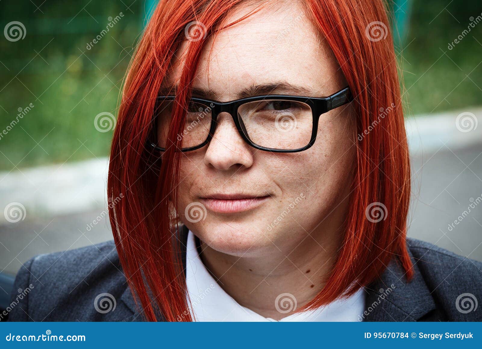 business concept of success. serious successful woman boss, in a