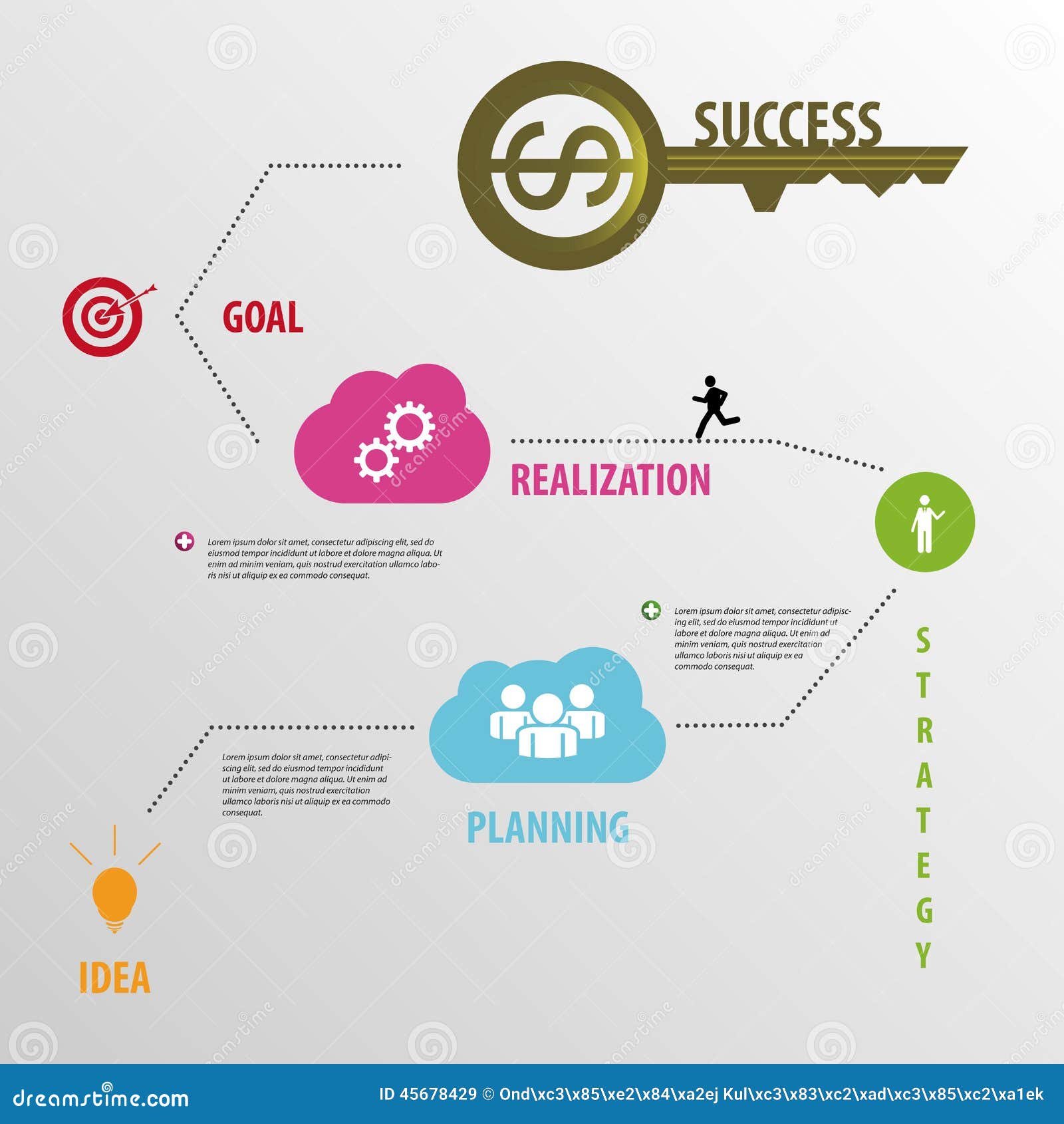 Business Concept Template. Infographic Element Stock Vector