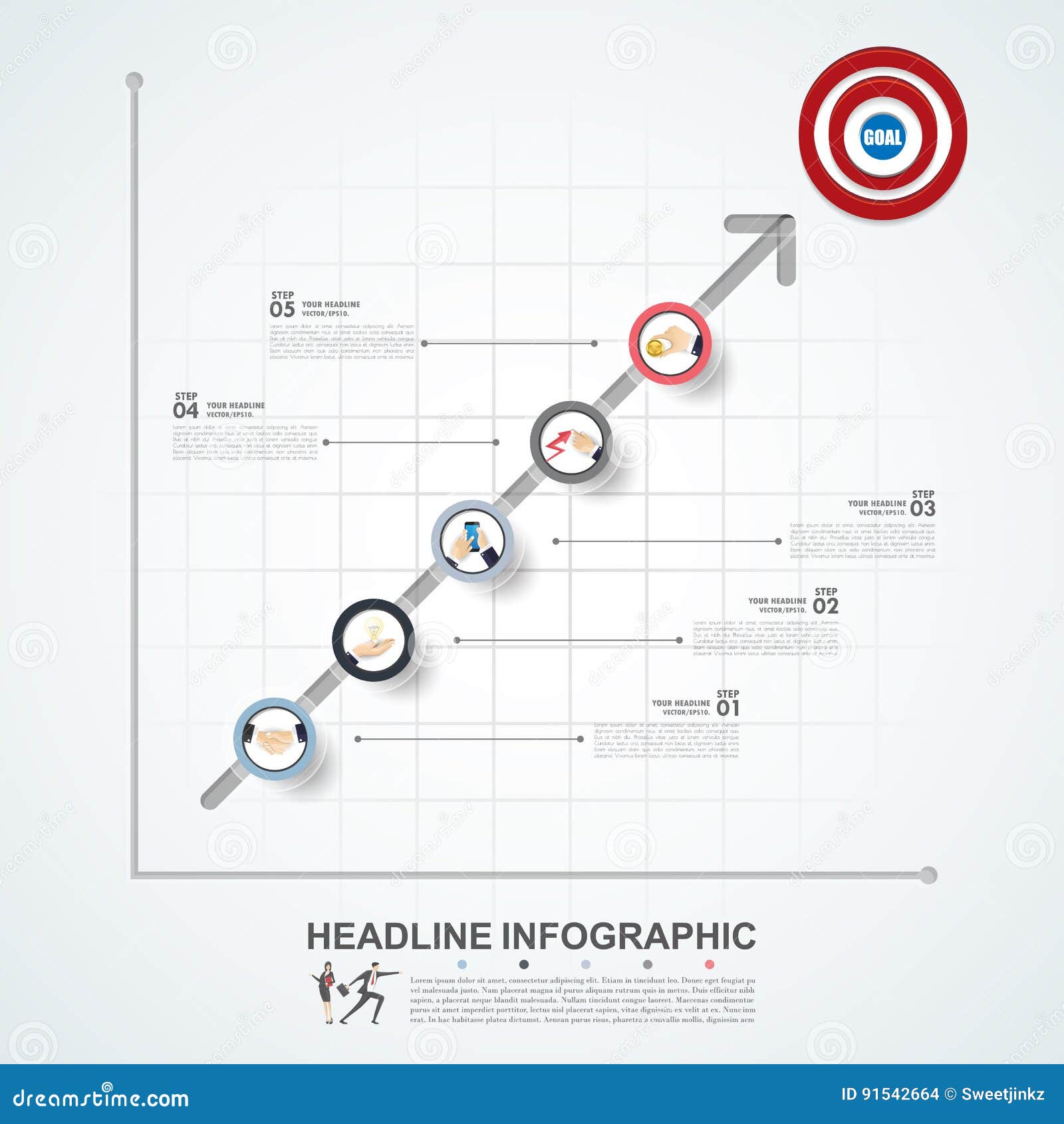 Business Concept Timeline Infograph Template Realistic Paper 5 Stock business-concept-timeline-infograph-template-realistic-paper-5-stock