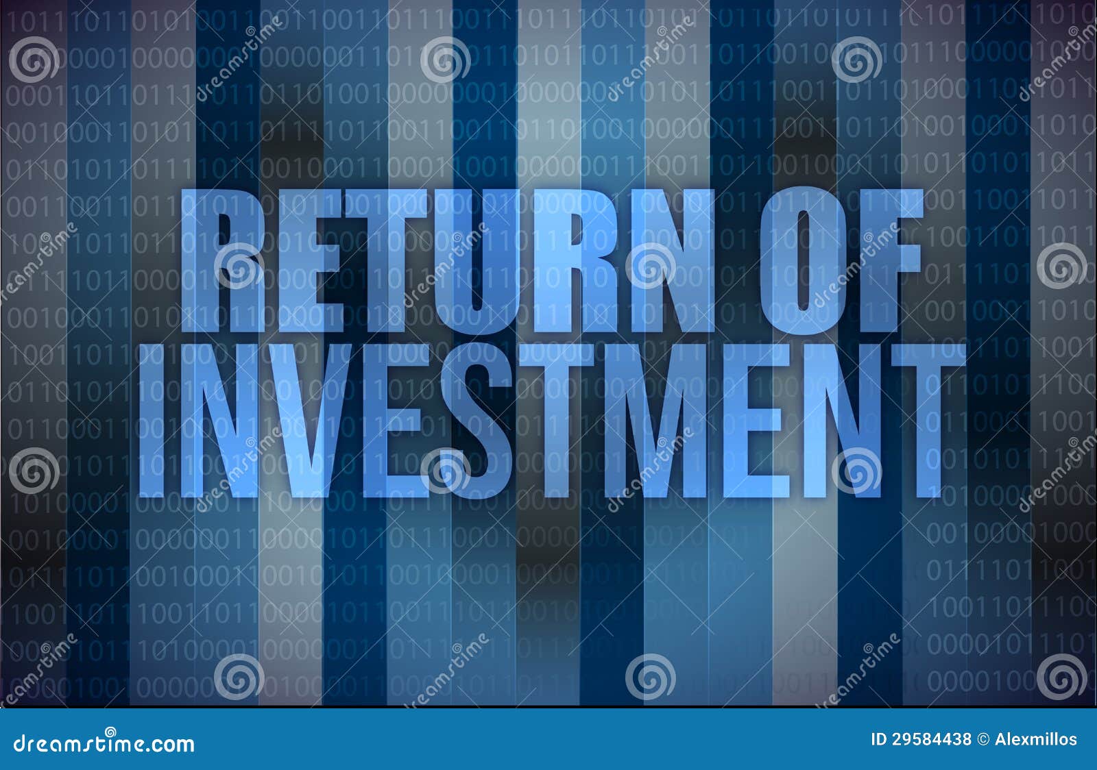 business concept, words return of investment