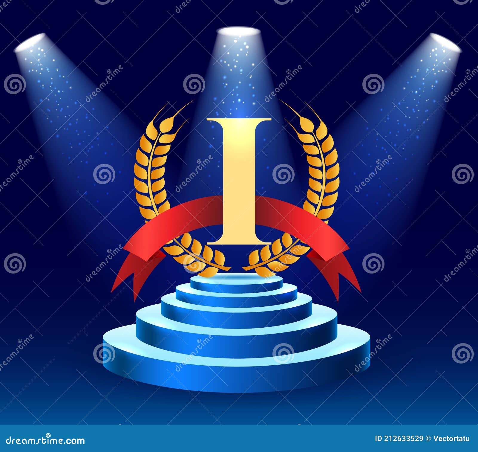 Lav undskyld Temerity Business Contest Champion Stage Stock Vector - Illustration of champion,  empty: 212633529