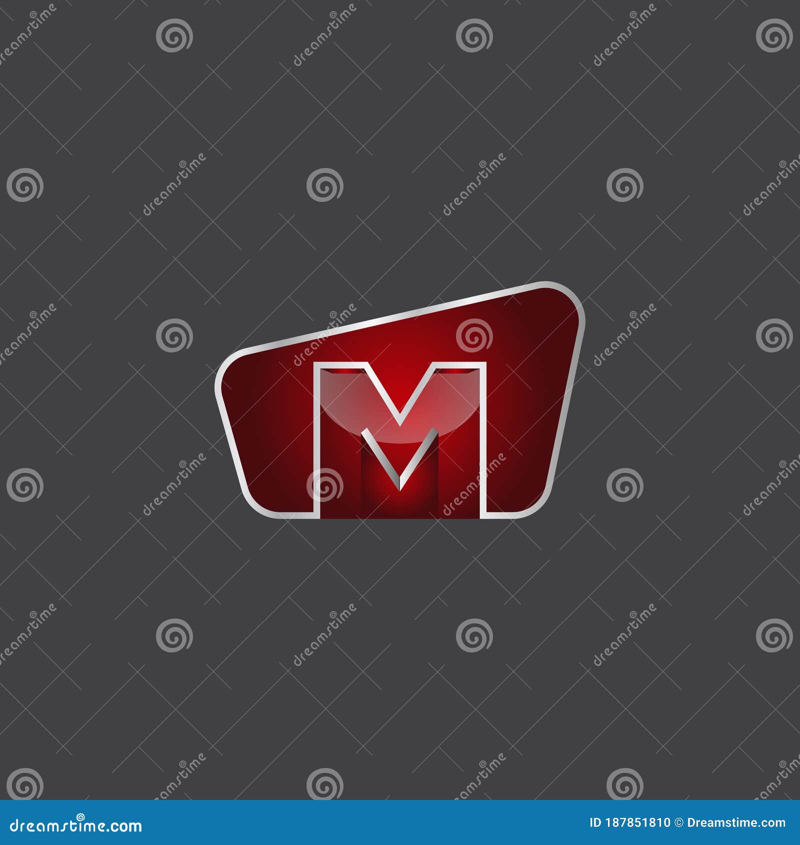 Premium Vector  3d effect monogram logo