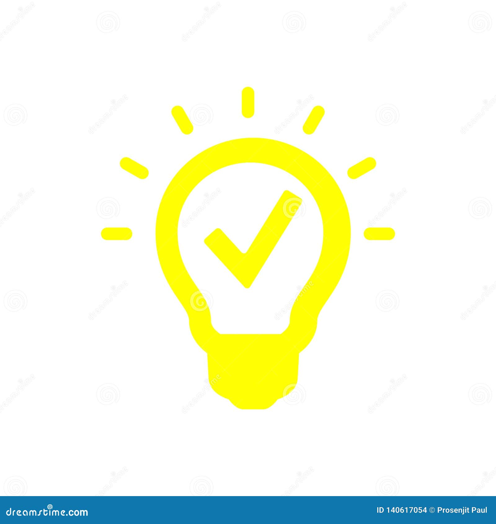 Business Creative Solutions Yellow Icon Stock Illustration