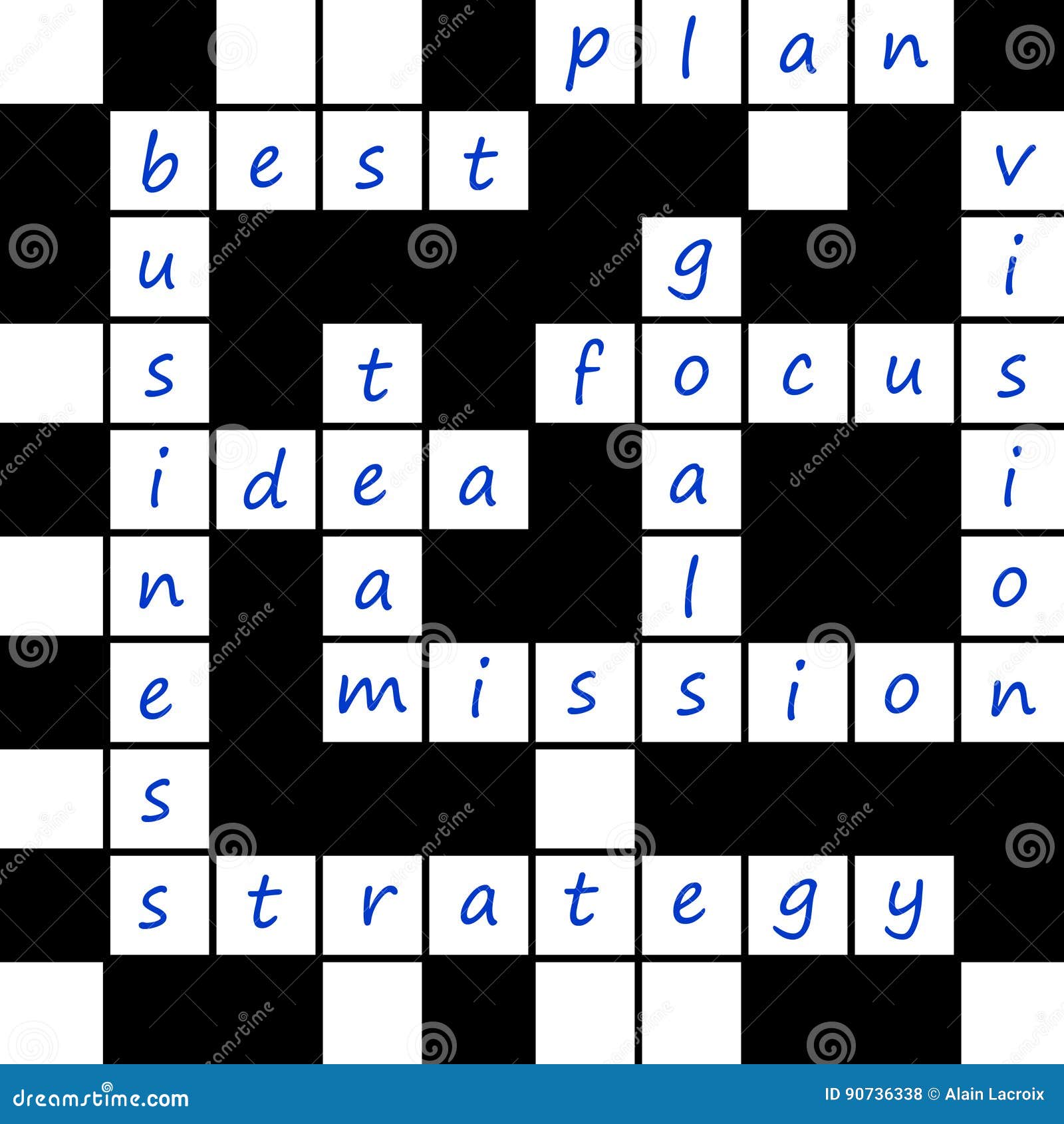 Business crossword stock illustration Illustration of idea 90736338 Business crossword stock illustration Illustration of idea 90736338