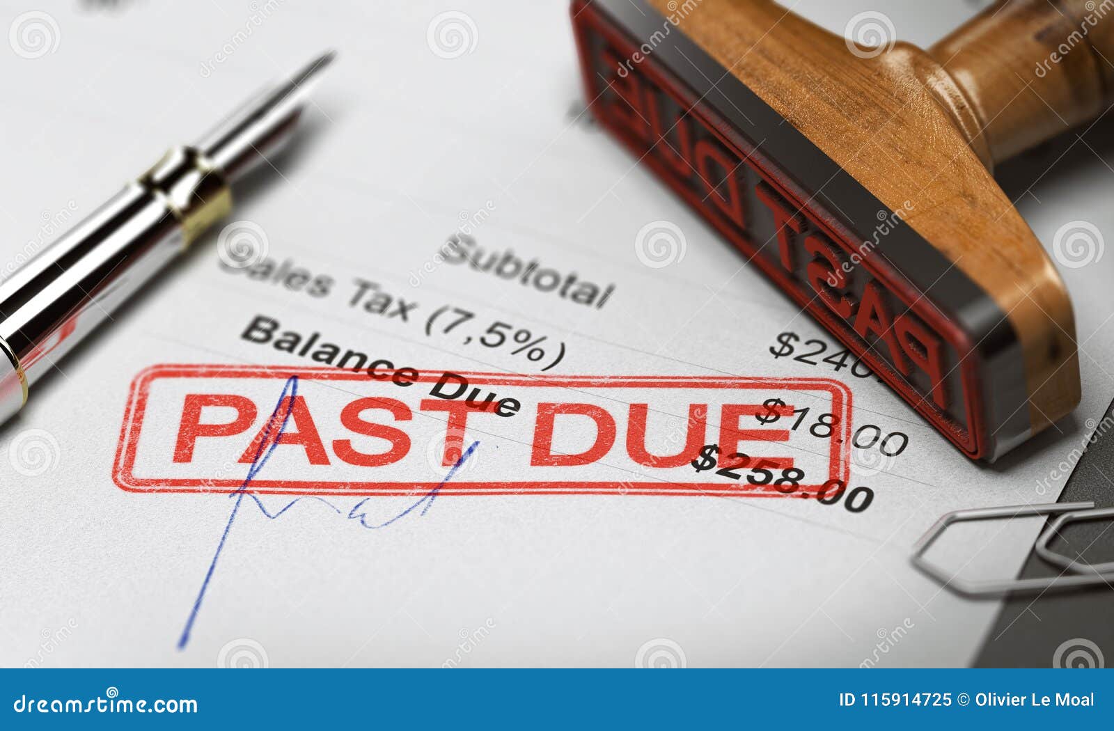 business debt collection or recovery. unpaid invoice