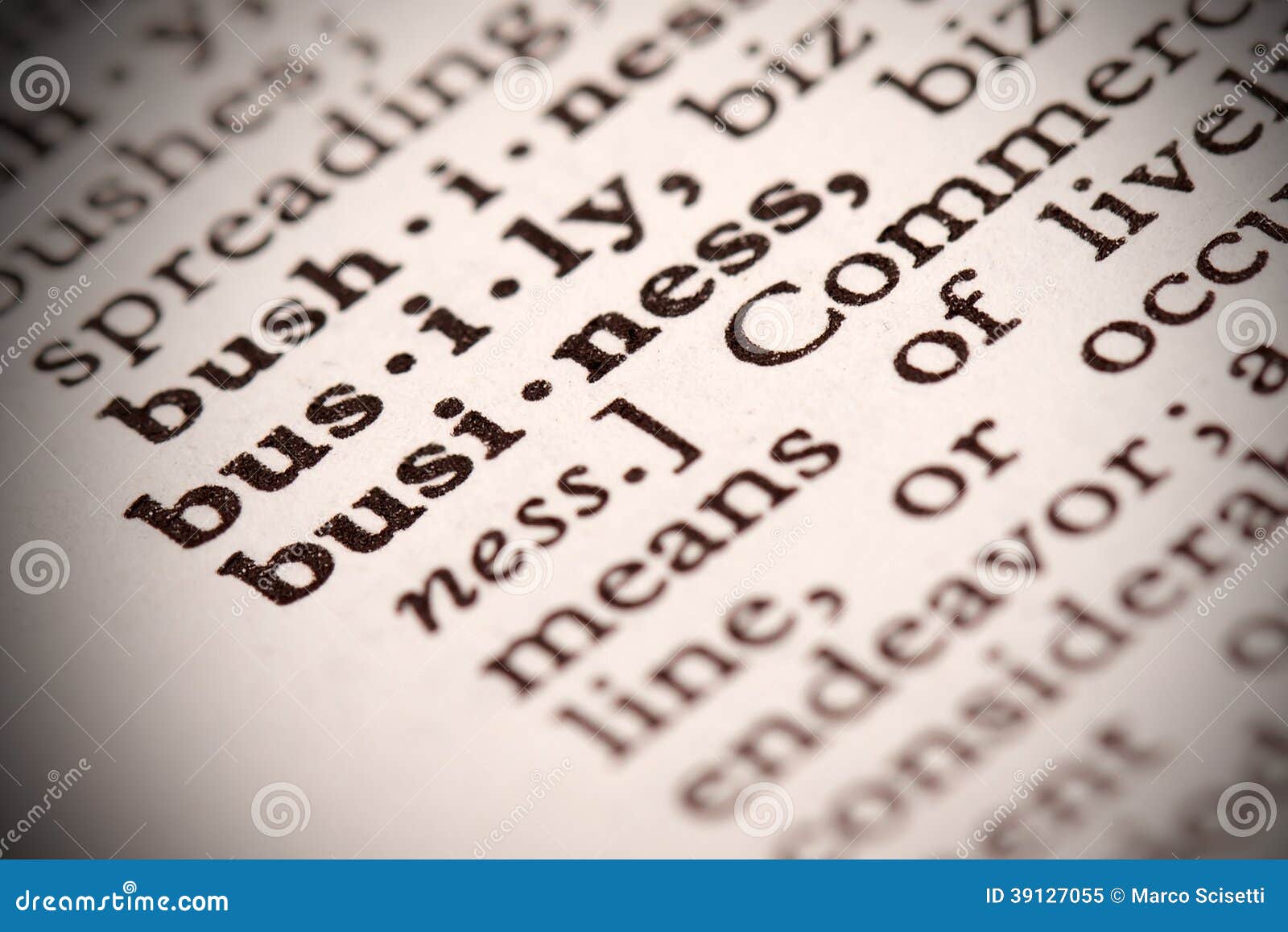 Business Definition stock image. Image of page, large 39127055