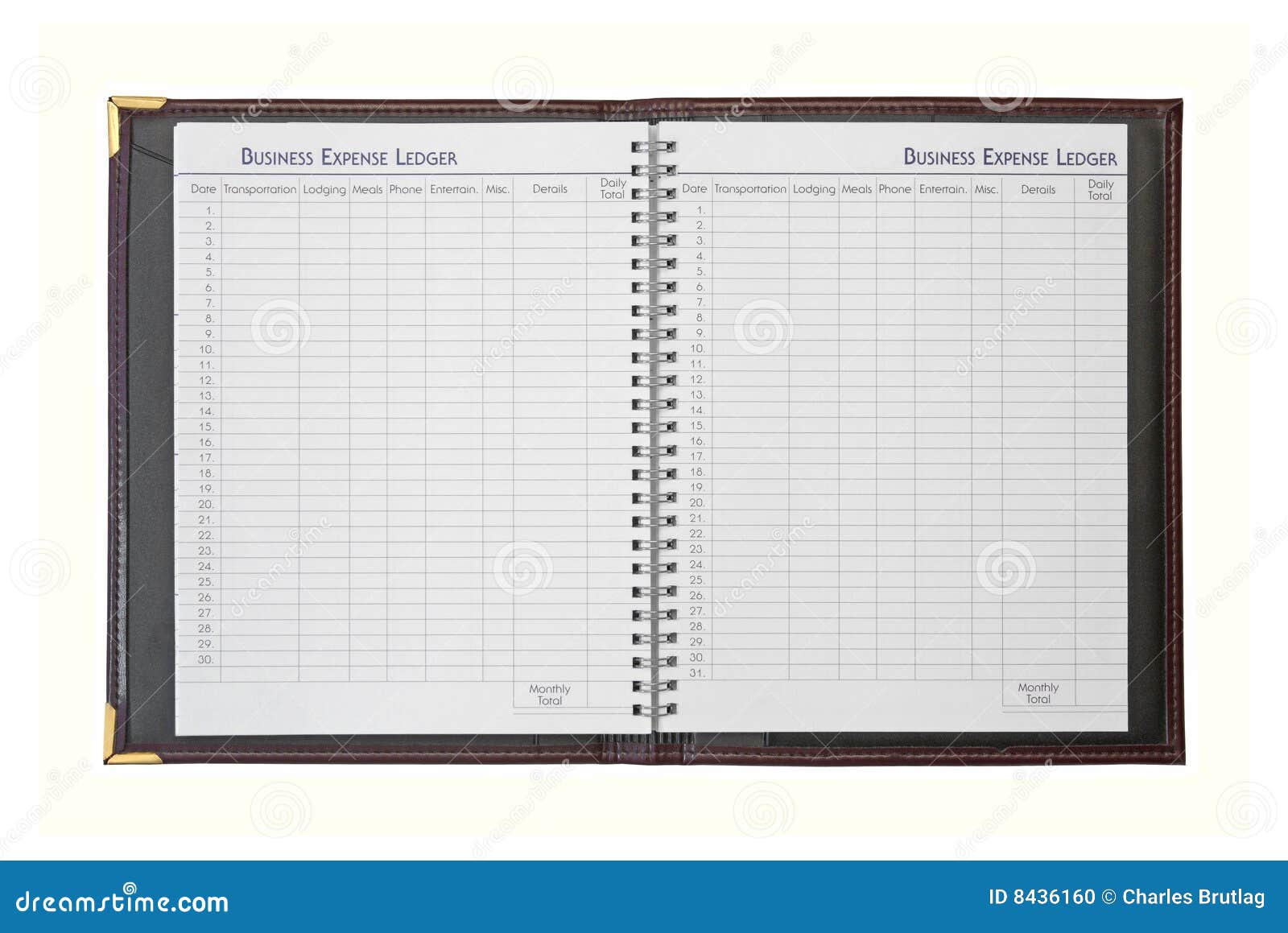 business expense ledger