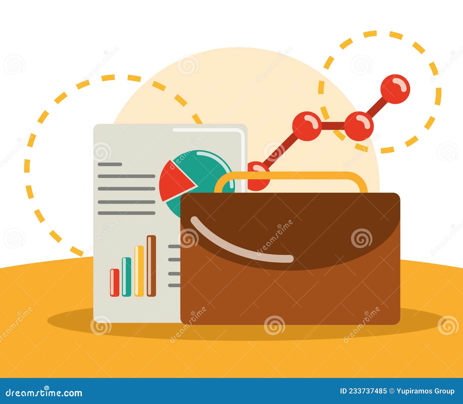 Business finance diagram stock illustration. Illustration of plan