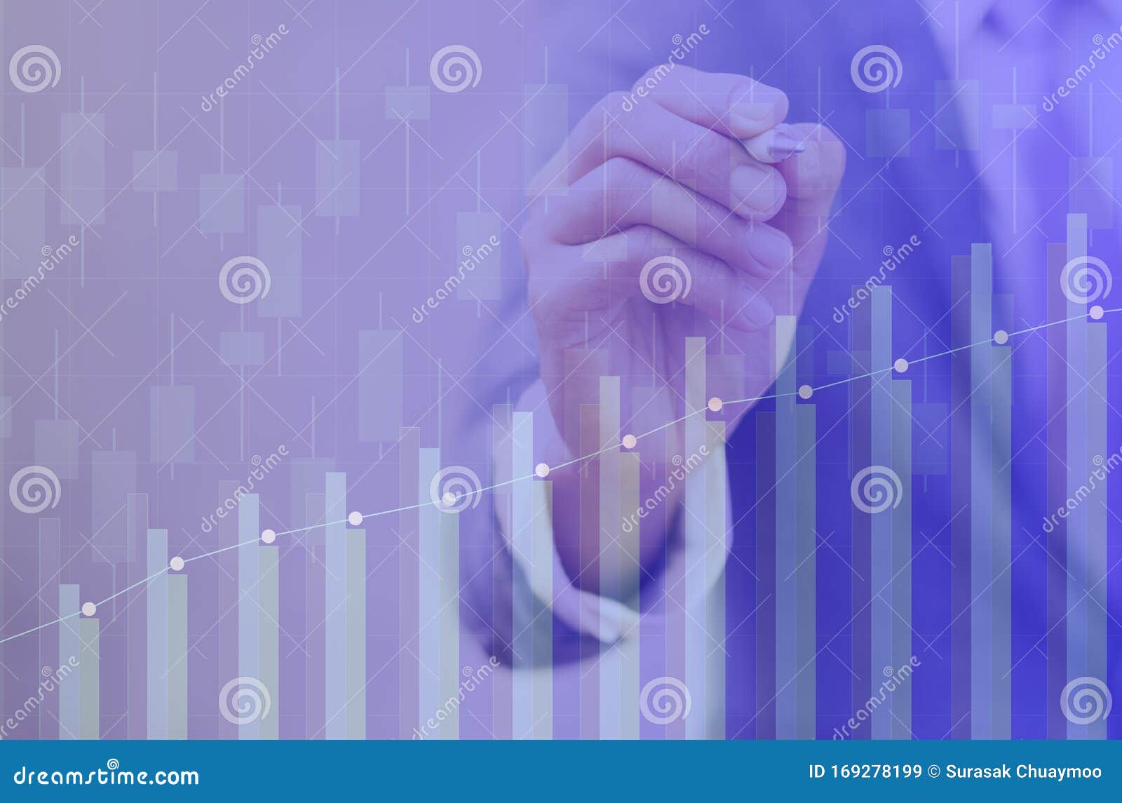 Business Finance Investment Monitoring Data Concept Stock