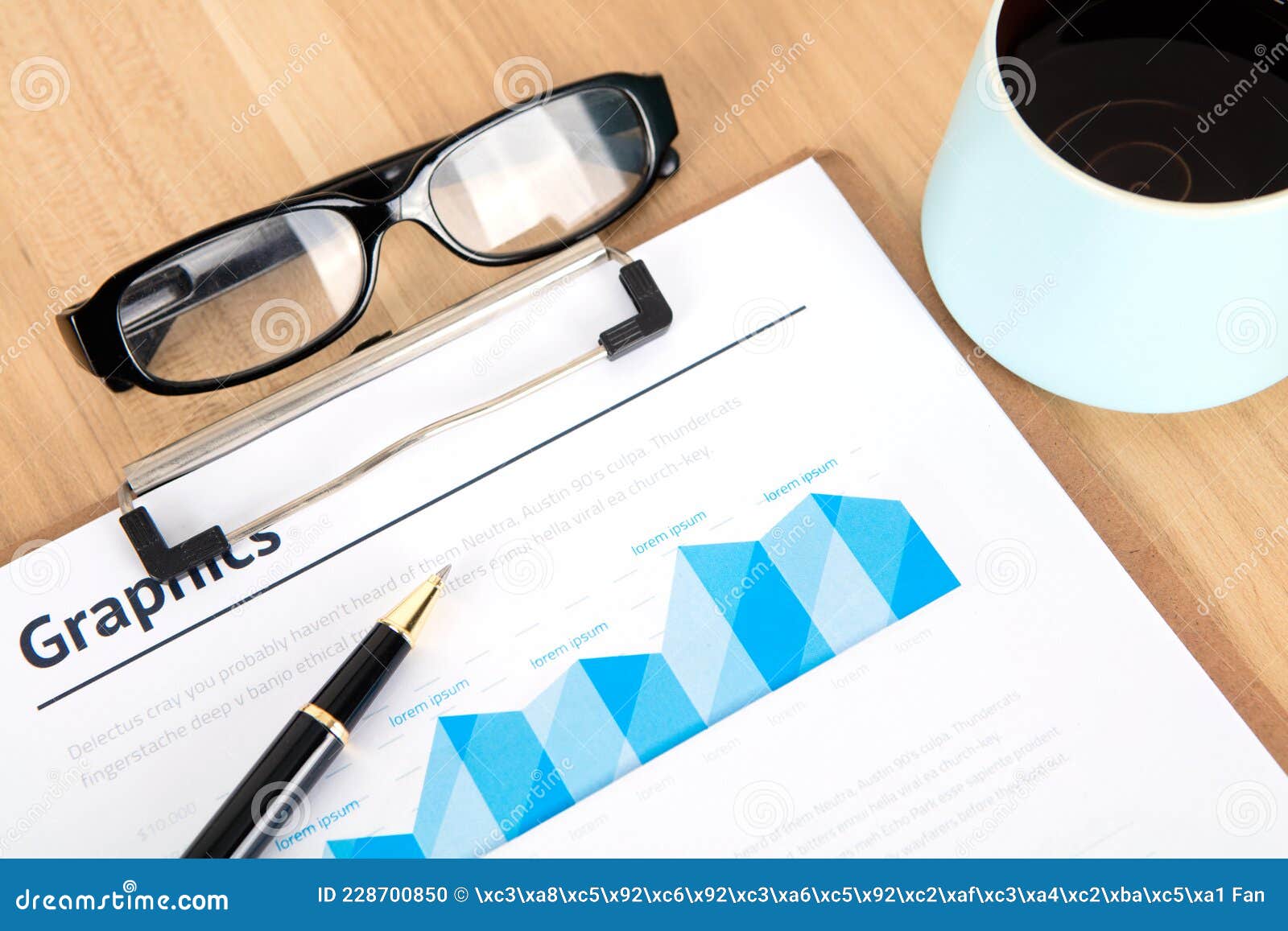 business finance trend analysis on table