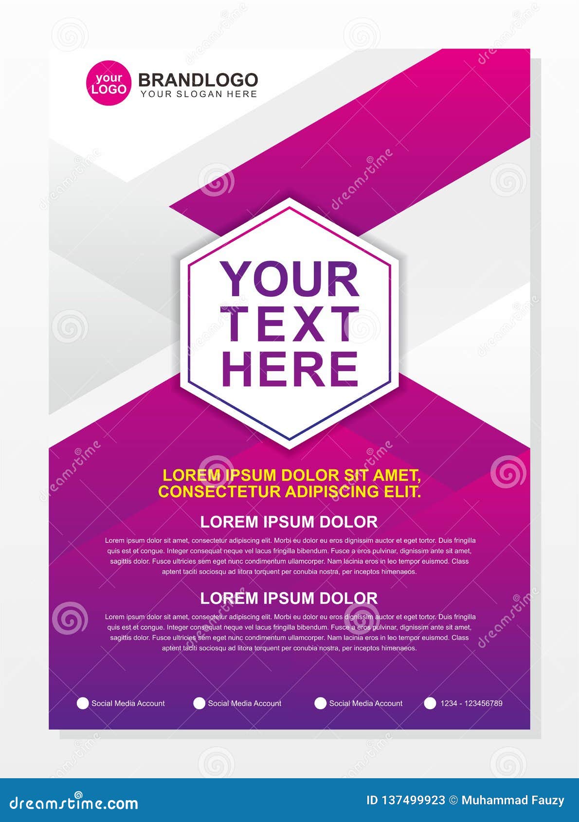 Business Flyer Background Template with Modern Design Stock Vector -  Illustration of corporate, book: 137499923