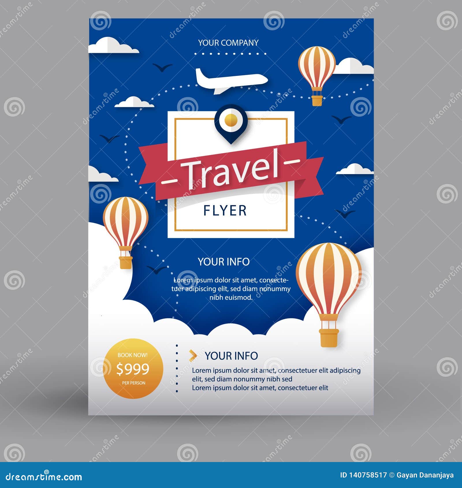 Traveling Business Banner Idea Stock Illustration Illustration Of Color Design
