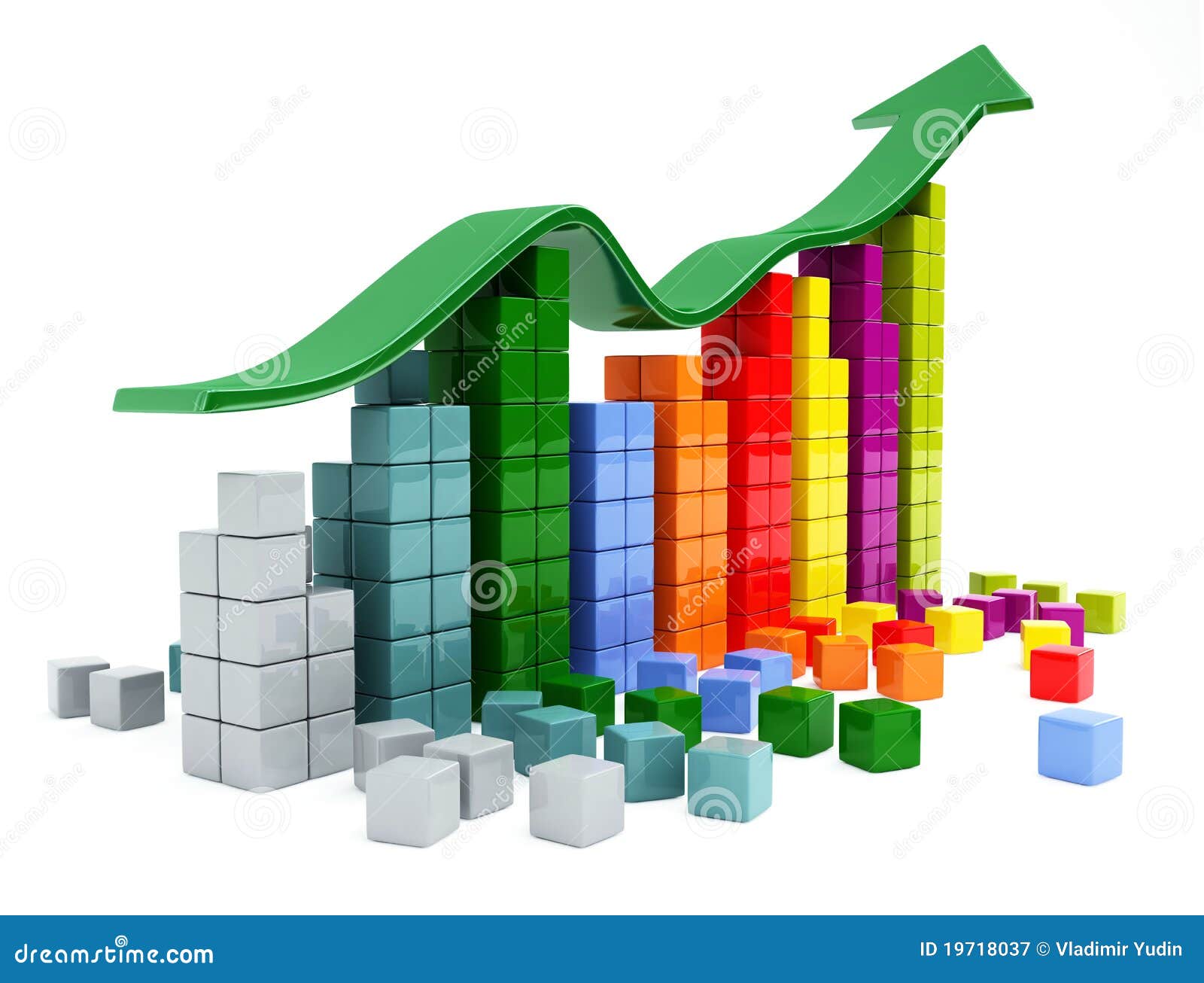Business graph stock illustration. Illustration of information - 19718037