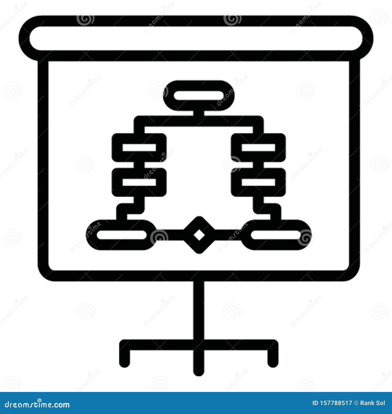 business hierarchy, chain of ranking . .  icon which can easily modify or edit