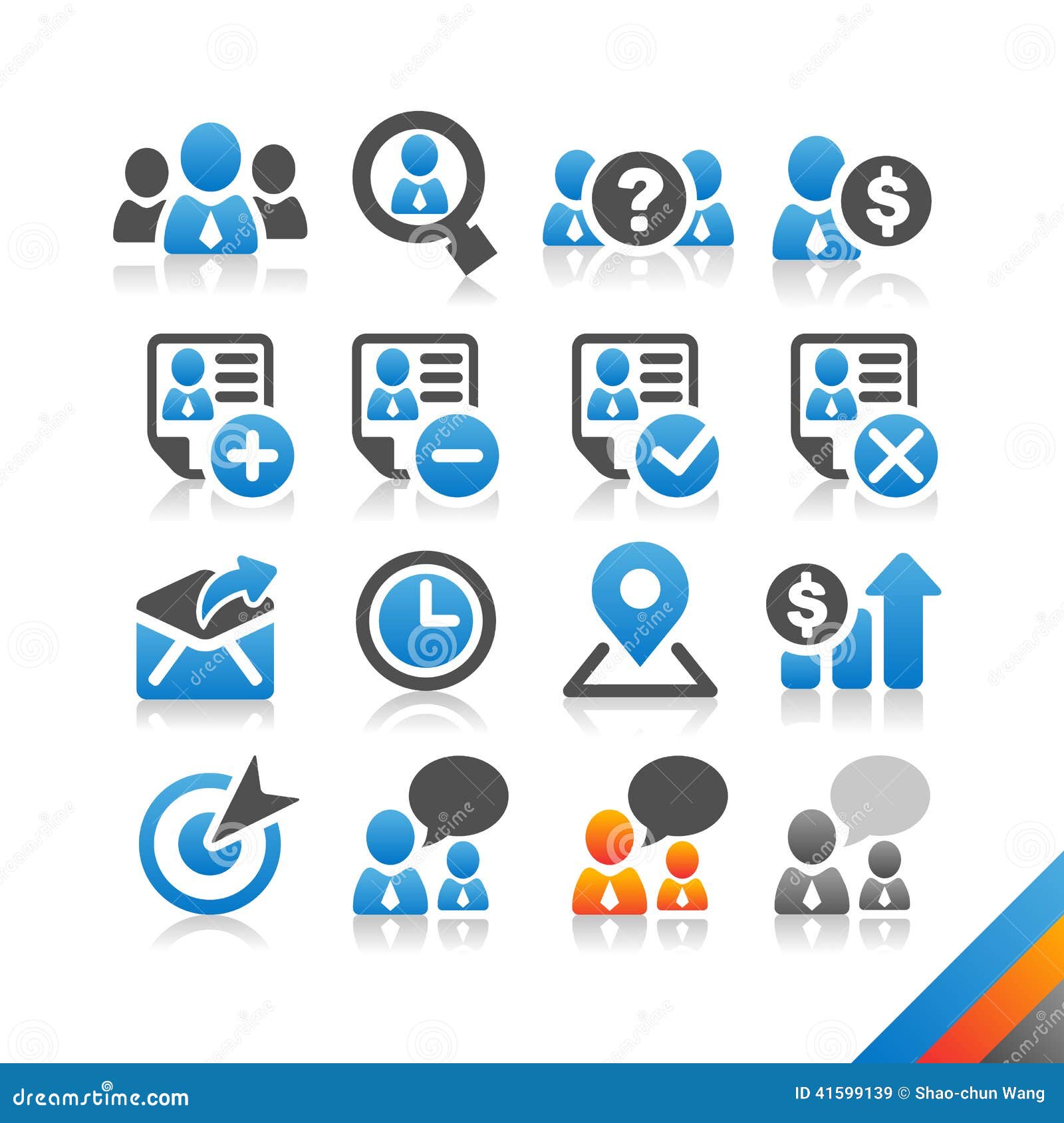 business human resource icon - simplicity series