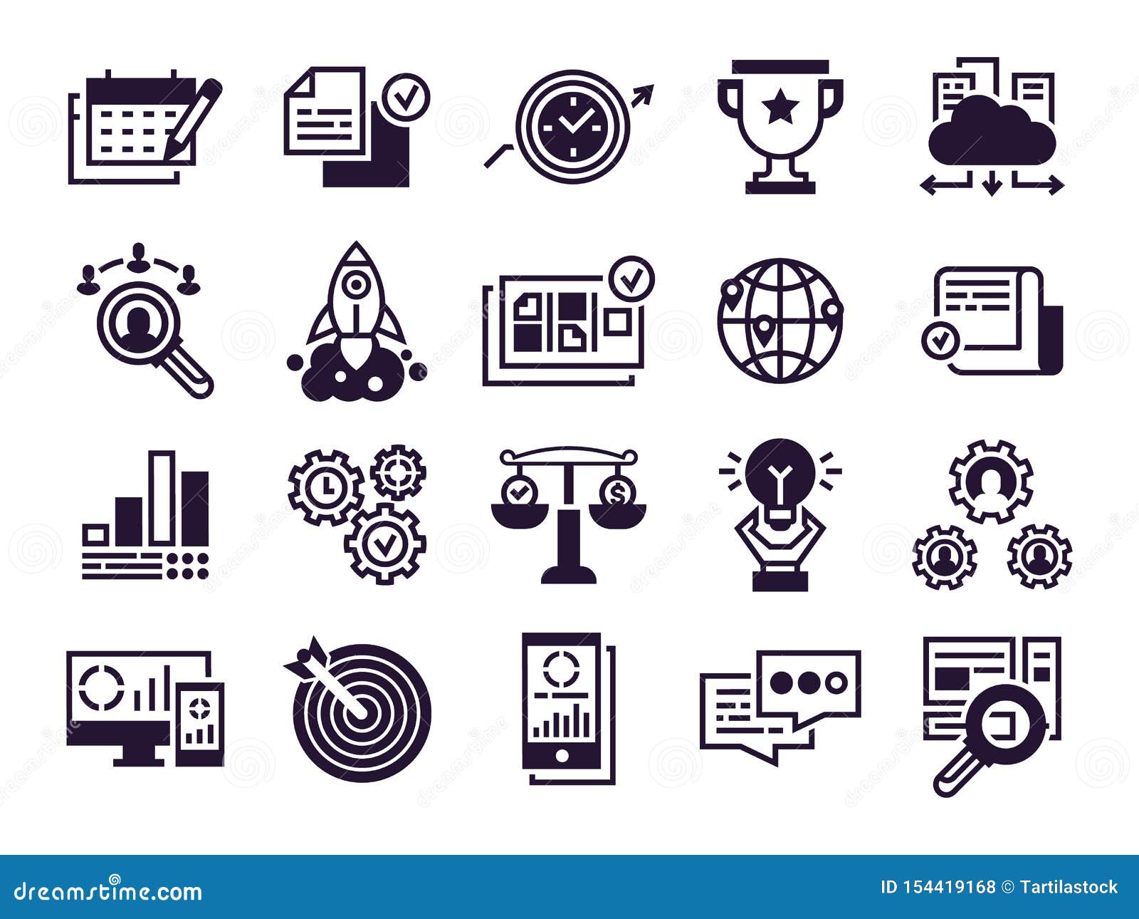 Groups of persons icon. Business team person, office teamwork people symbol  and work group isolated silhouette icons vector set Stock Vector