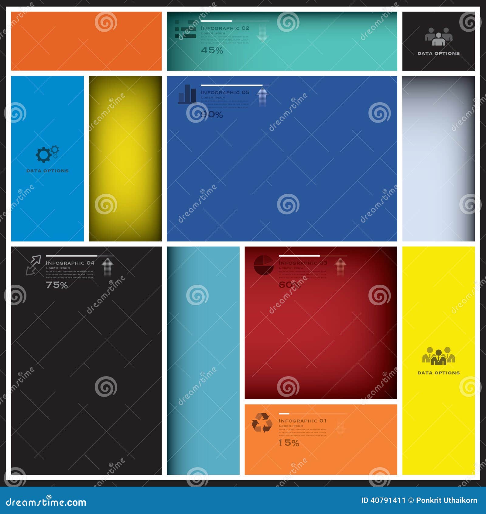 Business Infographic with Pop Art Background Stock Vector Business Infographic with Pop Art Background Stock Vector