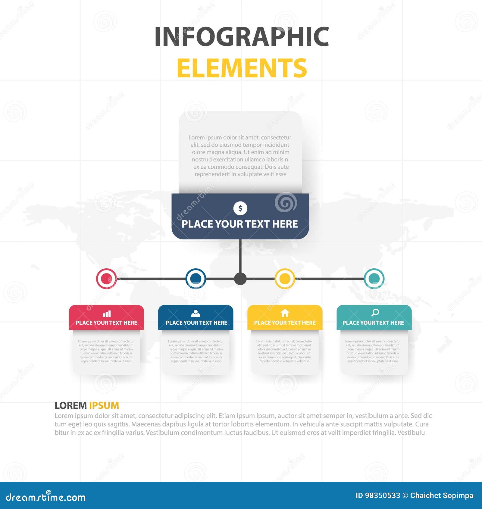 business infographic timeline process