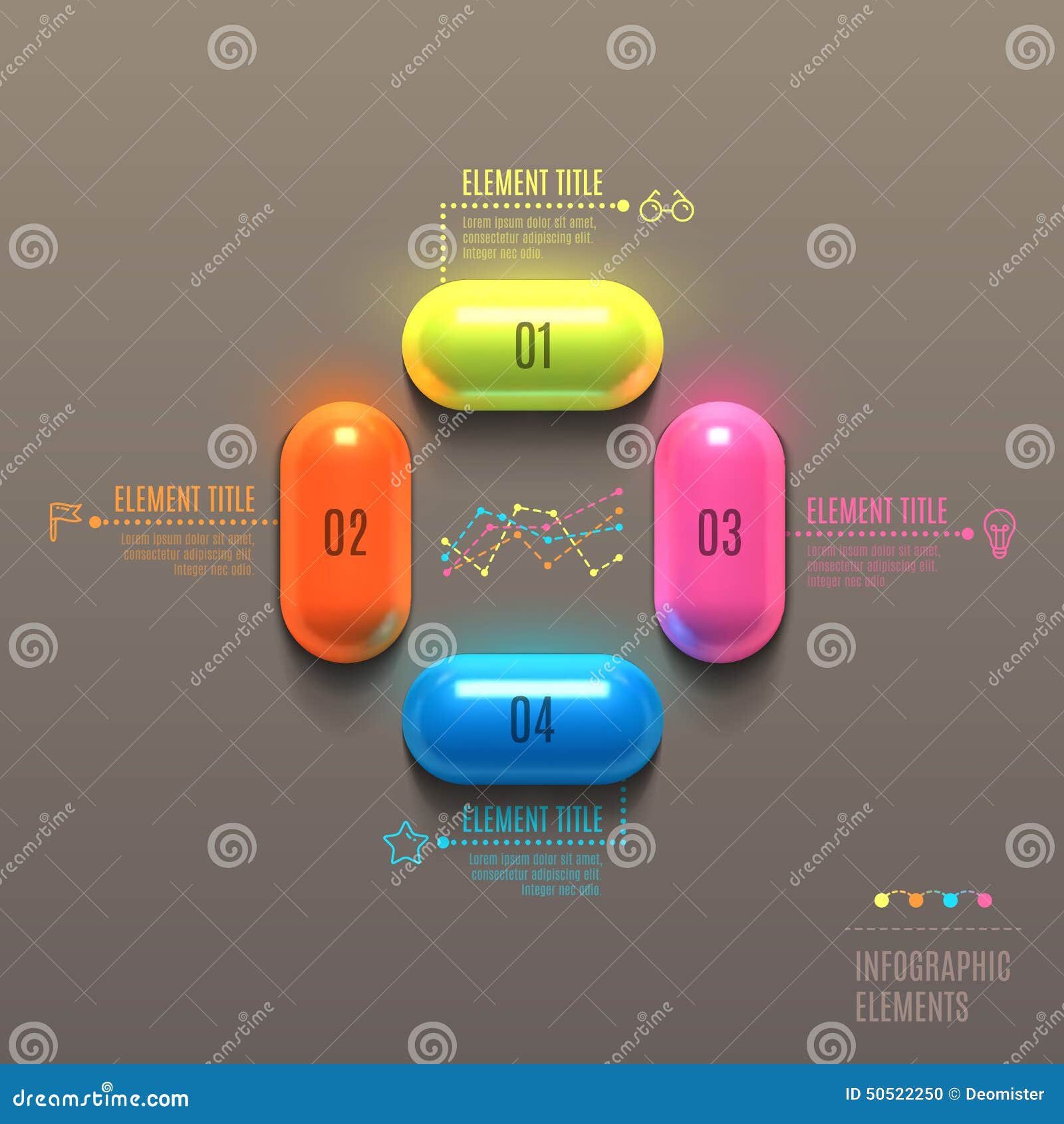 Business Infographics Capsule Concept Stock Vector Illustration of