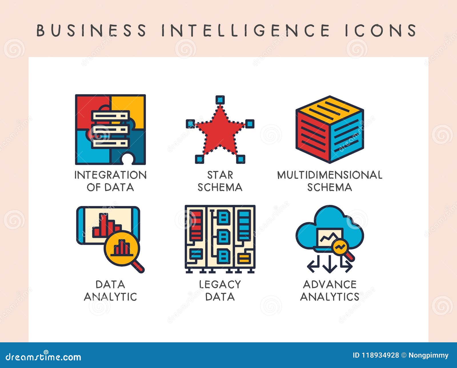 business intelligence icons