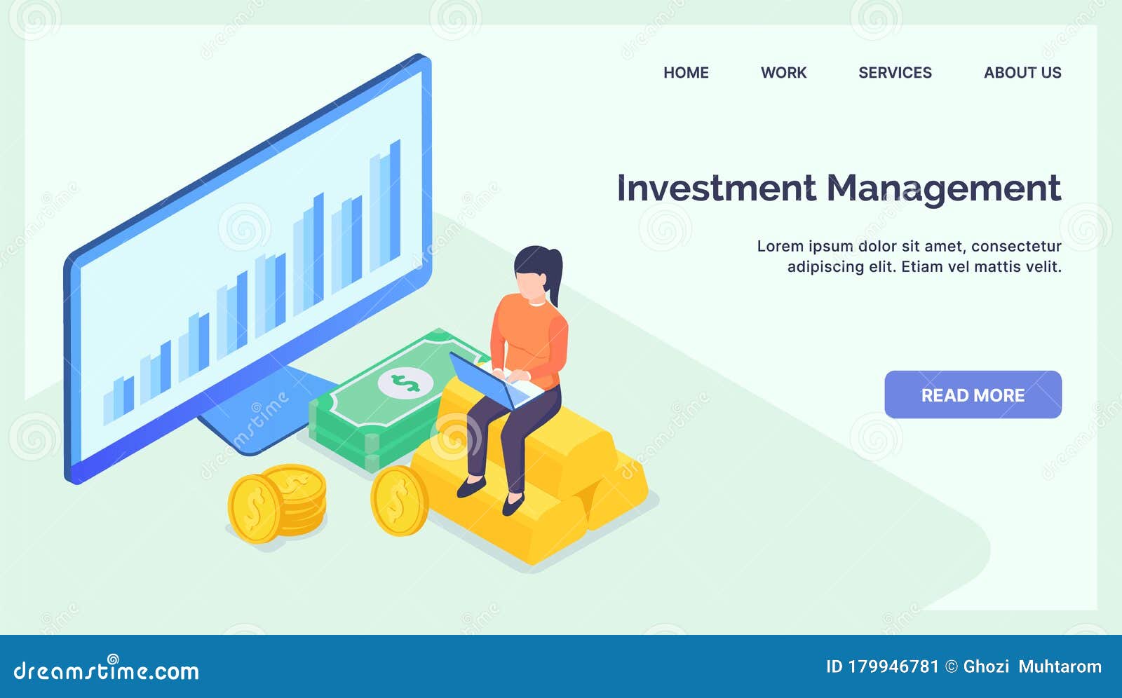 Business Investment Management Business Konzept Fur Moderne Website Vorlagen Oder Landing Homepage Stock Abbildung Illustration Von Moderne Vorlagen