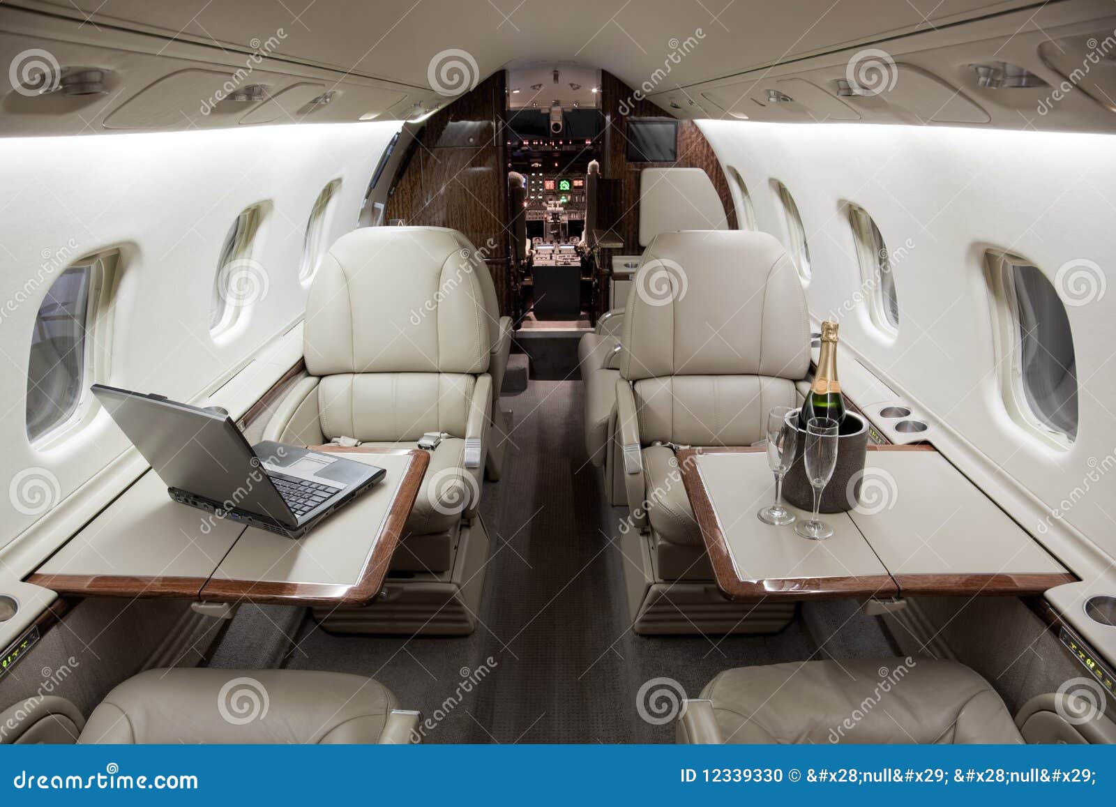 business jet interior