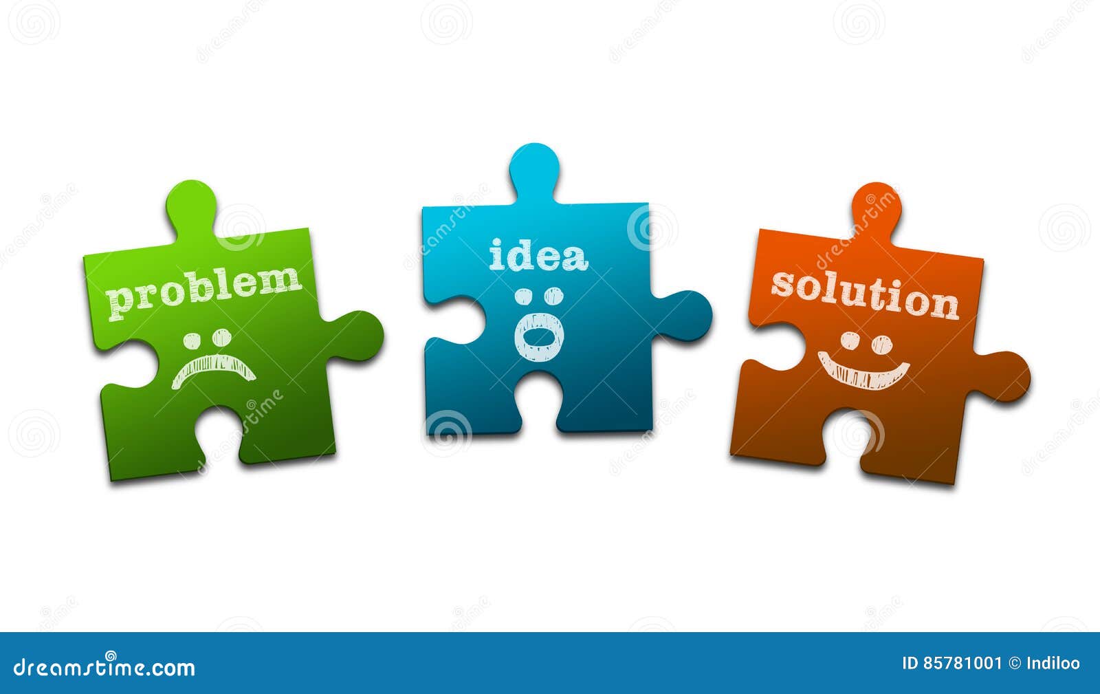 Business Jigsaw Concept stock illustration. Illustration of solution