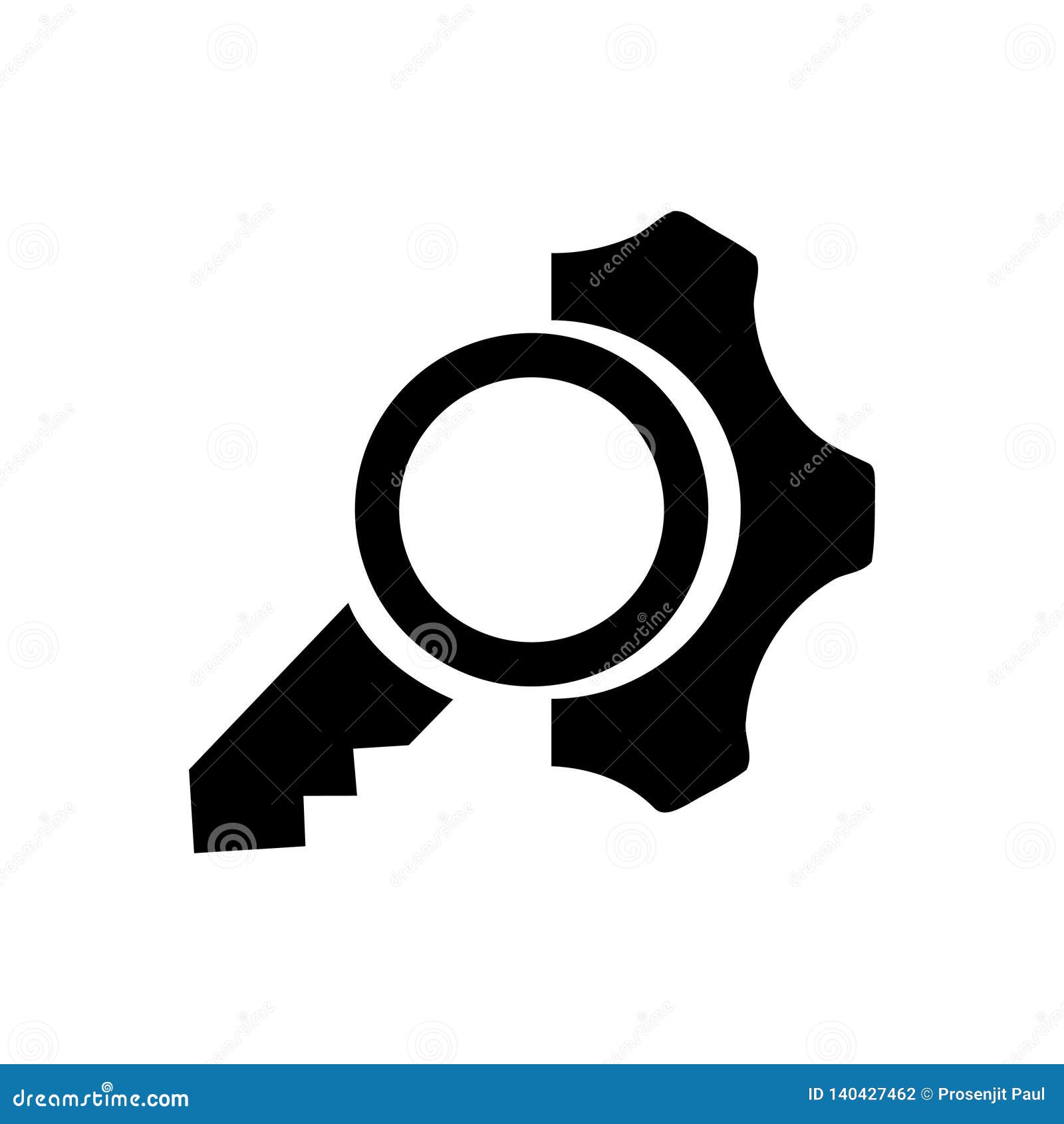 Business Keywords Research Analysis Black Icon Stock Vector Illustration Of Business Symbol