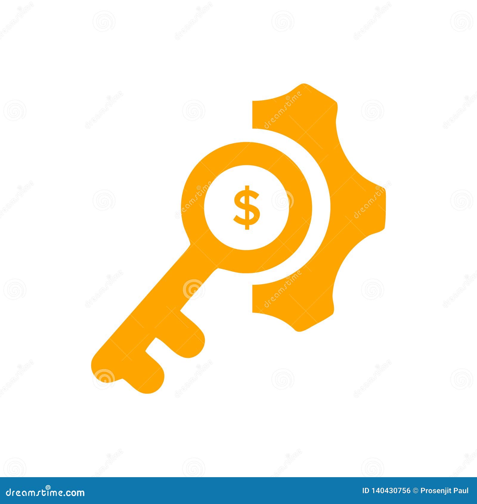Business Keywords Research Analysis Orange Icon Stock Illustration Illustration Of Analysis Search