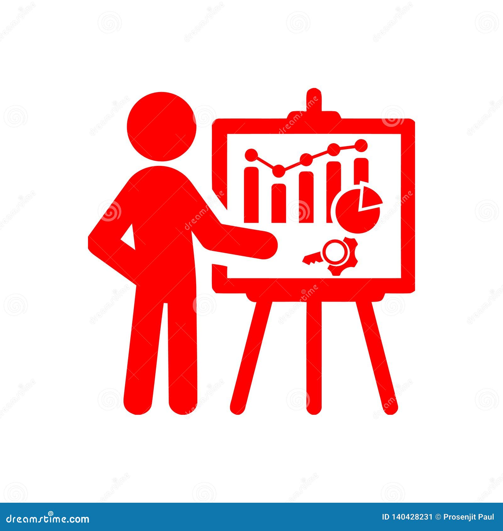Business Keywords Research Analysis Red Icon Stock Vector Illustration Of Illustrationn Business