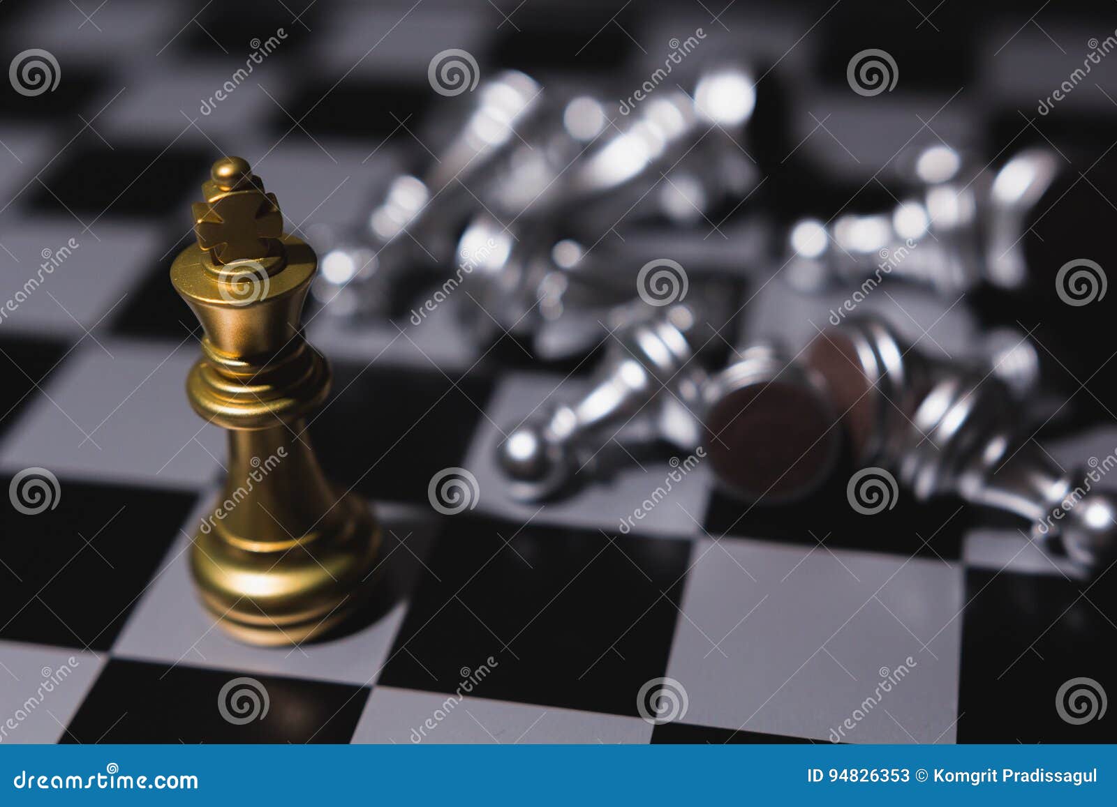 Business Leader Concept. Chess Board Game. Stock Image - Image of pawn ...