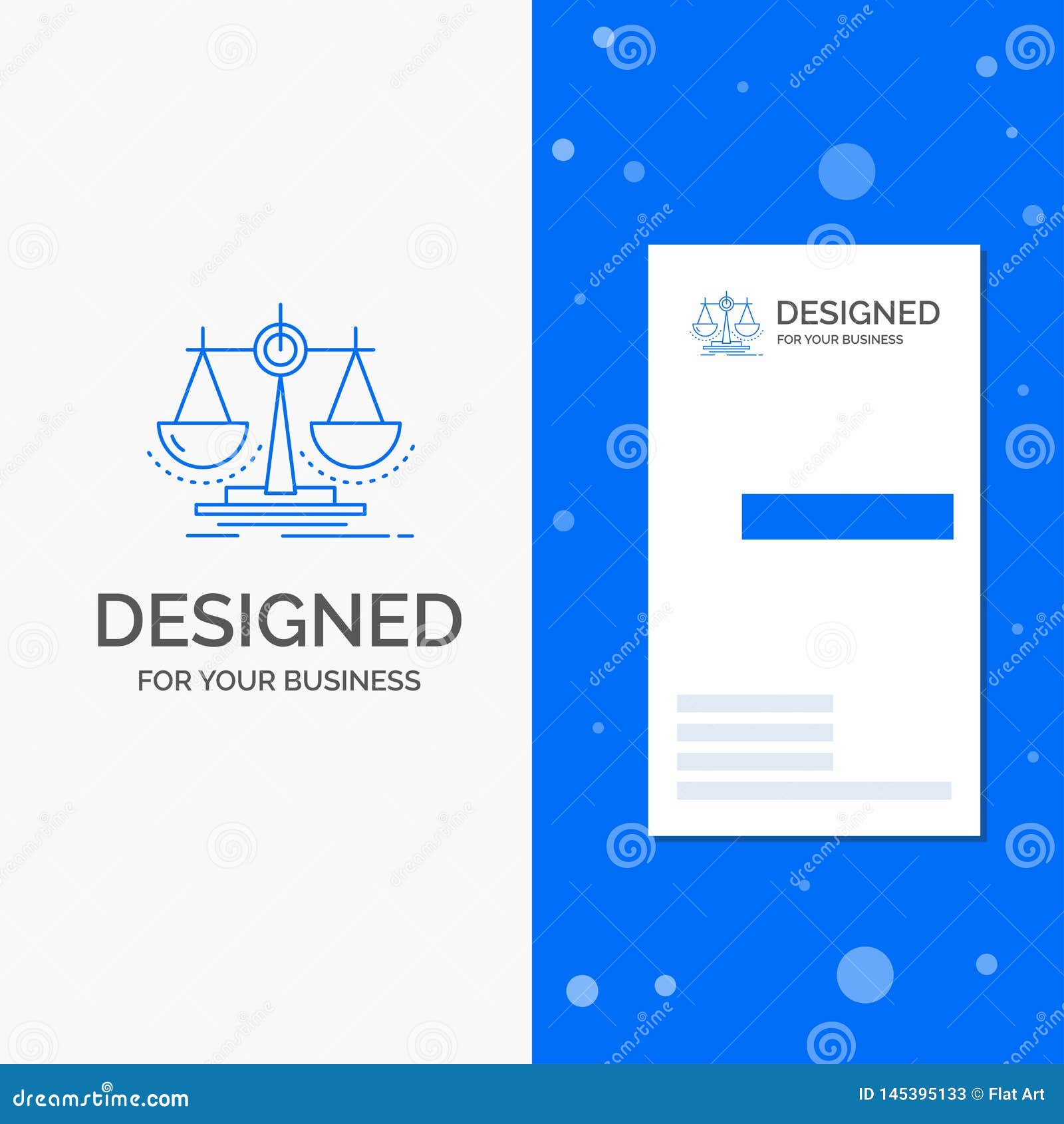 Business Logo for Balance, Decision, Justice, Law, Scale. Vertical Within Decision Card Template