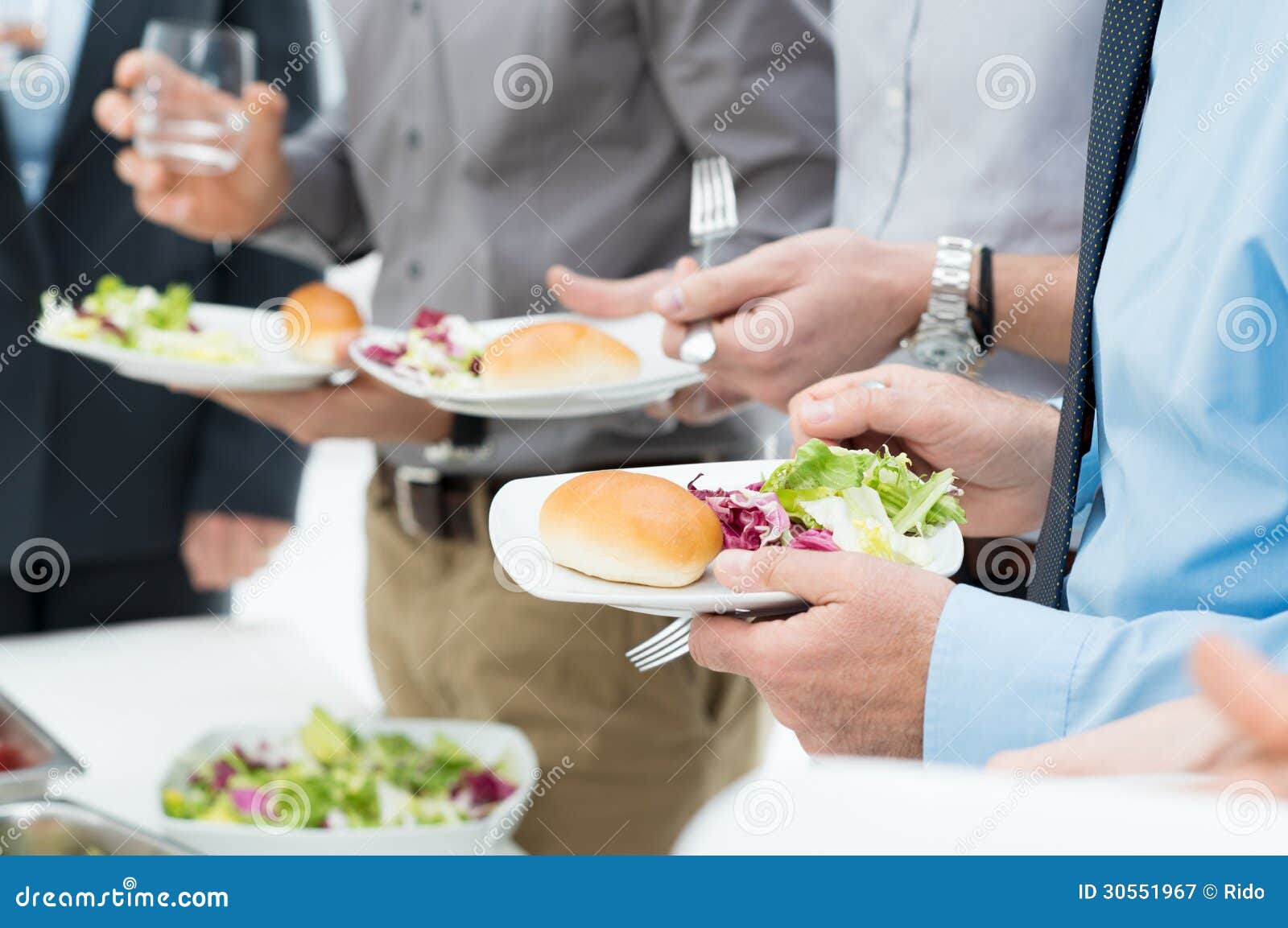 business lunch detail